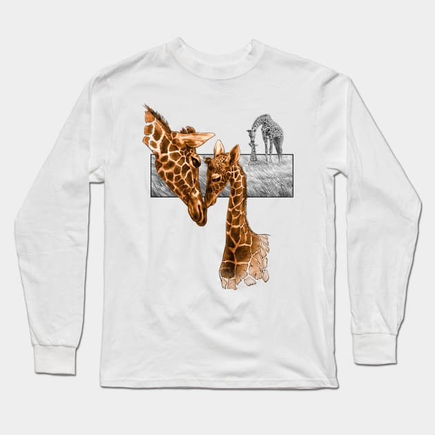 A MOTHER'S LOVE Long Sleeve T-Shirt by artistrycircus